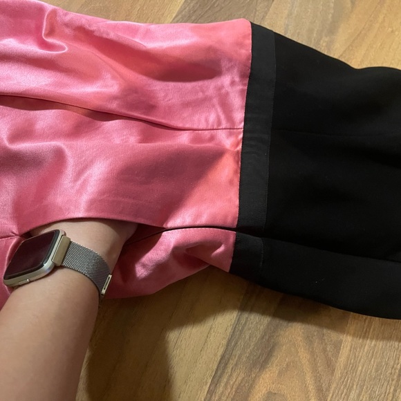 BCBGMAXAZRIA mini party/prom dress two tone black and Barbie pink skirt - Picture 2 of 6